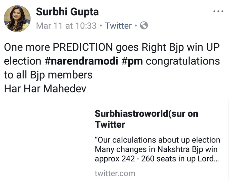 BJP Won in UP Prediction